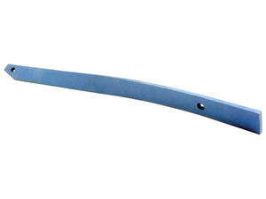 Curved metal strip with two holes along its length, ideal for use with Vulcan Fasteners. Presenting the Slat - LH No.4 (Lemken), fitting part number 3444041, available under Sparex Part Number S.162940 from the trusted brand Sparex.