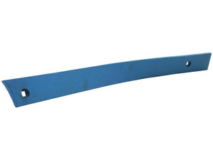 The Sparex Slat - RH No.2 (Lemken) is a blue metal blade with a slight curve, featuring small holes near each end, and is compatible with RH Fitting, to fit as 3444120 (Sparex Part Number: S.162945).