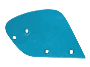 A blue, flat, irregularly shaped Skim Mouldboard - LH (Lemken) with three holes, compatible with Lemken D2 tools. Product code: 3470541 (Sparex Part No.S.162960).