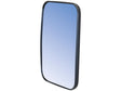 The Mirror Head - Rectangular, Convex, 312 x 225mm (Sparex Part Number: S.163211), features a black plastic frame and beautifully reflects a blue sky gradient.