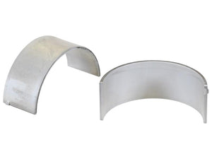 A pair of Conrod Bearing +0.25mm (Sparex Part Number: S.163329), one tilted slightly forward to reveal the interior surface, isolated on a white background.