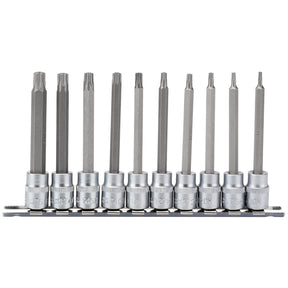 Draper Tx-Star® Security Socket Bit Set, 3/8" Sq. Dr. (10 Piece) - D-TXT/10/100 - Farming Parts