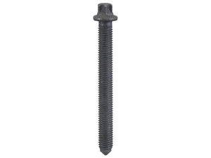 Close-up of a gray metal screw with a round head and threaded shaft, commonly used for fastening materials together. This particular screw, the Cylinder Head Bolt (Part Number: S.163344) from Sparex, is ideal for various applications.