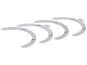 Four Sparex semicircular thrust washers (Part No. S.163390) compatible with Deutz-Fahr, arranged in a row against a white background.