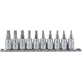 Draper Tx-Star® Plus Socket Bit Set, 3/8" Sq. Dr., 48mm (10 Piece) - D-TXP/10/55 - Farming Parts