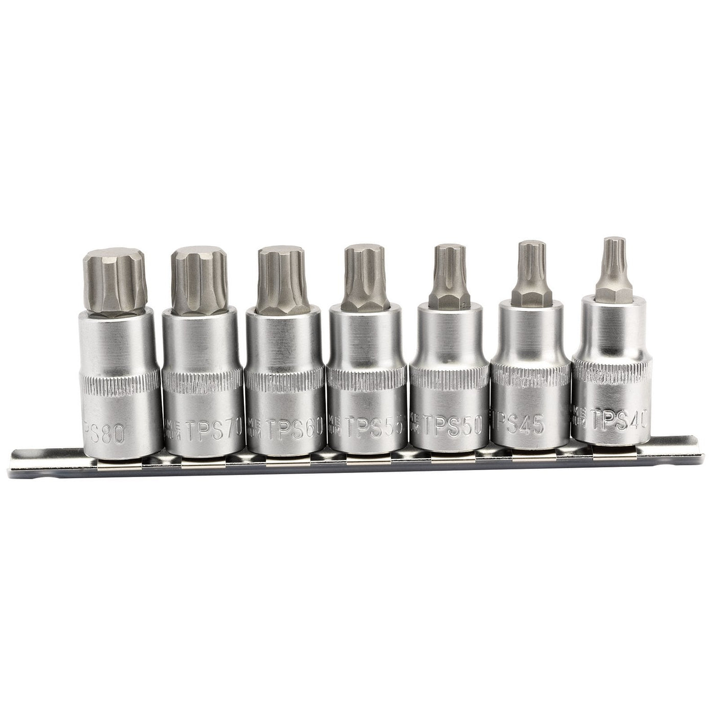 Draper Tx-Star&#174; Plus Socket Bit Set, 1/2" Sq. Dr., 55mm (7 Piece) - H-TXP/7/50 - Farming Parts