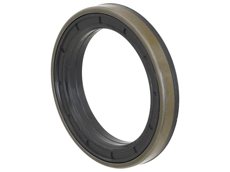 The Sparex Wheel Hub Seal (Part Number S.163472) is a circular, black and brown rubber oil seal with ridges, designed for use in machinery to prevent oil leakage. This essential component, measuring 66.1 mm, ensures efficient operation and is compatible with Sparex parts.