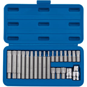 Draper Ribe® 3/8, Socket And Bit Set, 1/2" Sq. Dr. (22 Piece) - RIBE/22/SET/B - Farming Parts