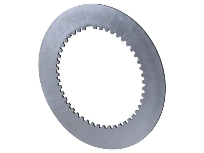 The Clutch Plate (Sparex Part Number: S.163525) by Sparex is a flat, circular steel disc with a toothed inner edge, likely intended as a mechanical or automotive component.