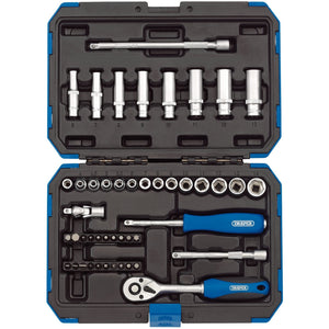 Draper Metric Socket Set, 1/4" Sq. Dr. (47 Piece) - BD47M - Farming Parts