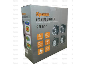 *SPECIAL PRICE* - LED Head Light Kit, Interference: Class 3, RH & LH (LH Dip), 1320 / 4050 Lumens Raw, 10-30V - S.163752