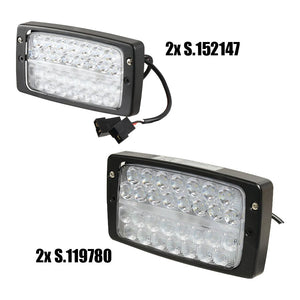 Fendt 300/400/700/800 & 900 Series LED Roof Light Set - 4 Lights