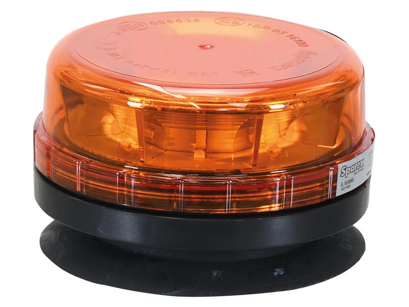 LED Rotating Beacon (Amber), Interference: Class 3, Magnetic, 12/24V | Sparex Part Number: S.163866