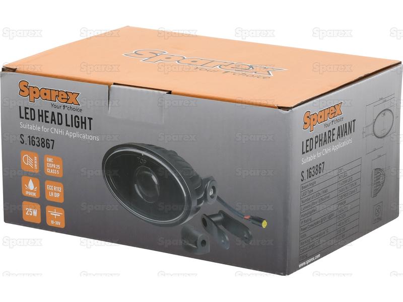 Sparex LED Head Light, Interference: Class 5, RH & LH (LH Dip), 2400 Lumens Raw, 10-30V | S.163867 - Product Image 5