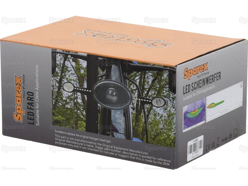 Sparex LED Head Light, Interference: Class 5, RH & LH (LH Dip), 2400 Lumens Raw, 10-30V | S.163867 - Product Image 6