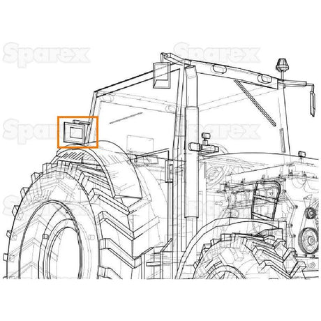 LED Work Light, Interference: Class 5, 4500 Lumens Raw, 10-30V - S.163877 - Farming Parts