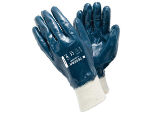 The Ejendals TEGERA 747 Gloves, available in size 8/M and identified by Sparex part number S.164040, are perfect for general handling tasks. Featuring a blue coating with white cuffs and the "TEGERA" brand printed on the back, these gloves offer both durability and comfort under the reputable Sparex brand.