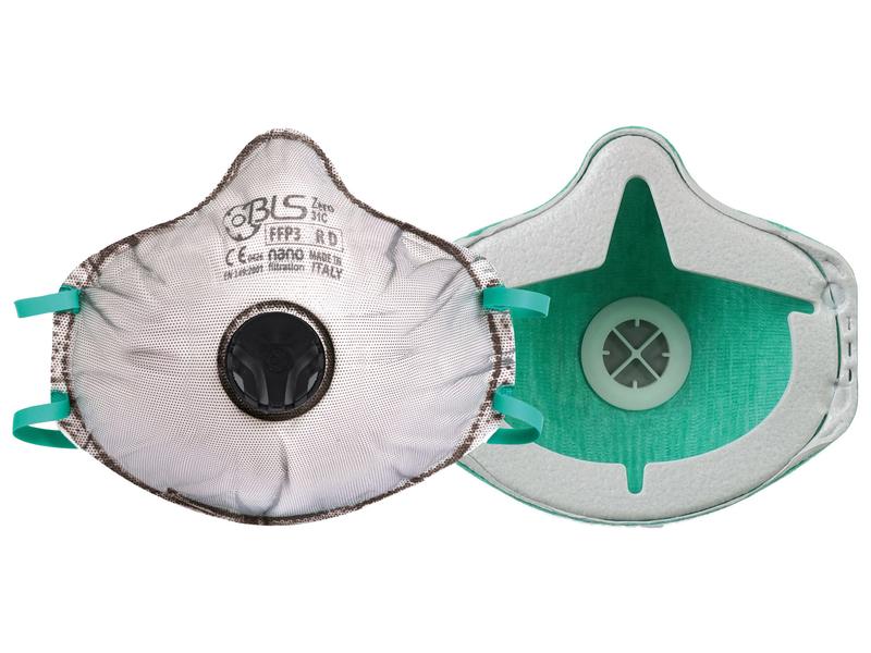 Disposable Dust Mask BLS Zer031C - FFP3CA (With active Carbon layer) | Sparex Part Number: S.164112