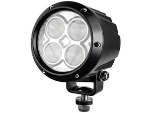 The Sparex LED Work Light (Cree High Power), featuring 4300 lumens raw output and four individual light sections, is mounted on an adjustable bracket and offers IP68-rated durability for maximum performance. It operates within a voltage range of 10-60V and adheres to Class 3 interference standards. Sparex Part Number: S.164167.