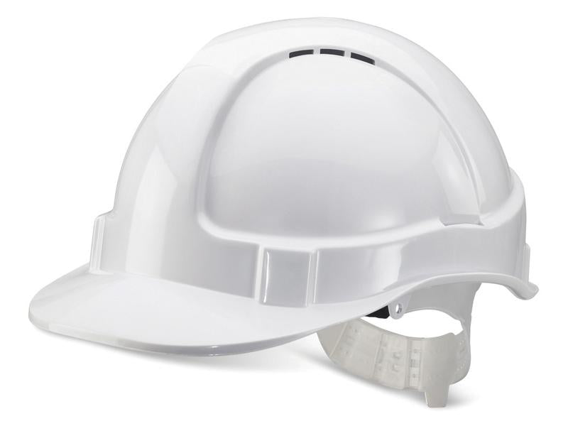 Vented Safety Helmet, White | Sparex Part Number: S.164224