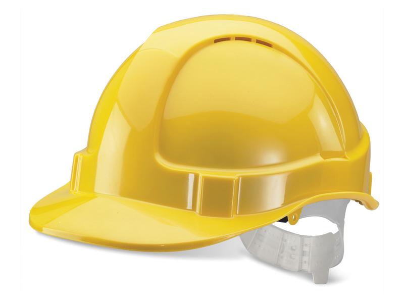 Vented Safety Helmet, Yellow | Sparex Part Number: S.164225