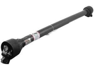 The Sparex PTO Shaft, part number S.164276, is a black automotive driveshaft with a universal joint and spline end. Measuring 1010mm in length, it features a design that includes a 1 3/8'' x 6 Spline Q.R. to 1 3/8'' x 6 Spline Shear Bolt Limiter, ensuring enhanced durability for transmitting torque in vehicles.
