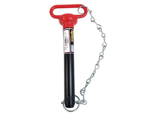Sparex Red Handle Hitch Pin with Chain & Linch Pin 1-1/8x210mm | S.164321 - Product Image 1
