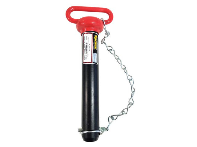 Sparex Red Handle Hitch Pin with Chain & Linch Pin 1-1/2x216mm | S.164323 - Product Image 1
