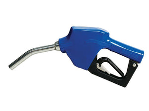 Sparex's FuelWorks AdBlue Stainless Steel Nozzle (Sparex Part Number: S.164442) features a curved stainless steel spout and a black trigger handle.