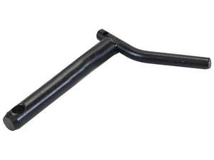 A heavy-duty tire iron made of black metal, featuring a straight handle and an angled end, with EPD plating for enhanced durability. This tool is identified as the "Top link pin - Double shear 19x123mm Cat.1 Heavy Duty" from the Sparex brand, listed under Part Number S.164524.