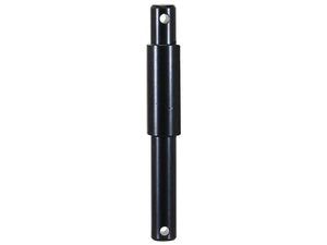 A heavy-duty Top link pin from Sparex, known as the Dual category 19 - 25 - 19mm Cat.1/2 (Sparex Part Number: S.164532), is a black metal cylindrical rod with holes at both ends, designed for mechanical or structural applications and featuring corrosion protection.