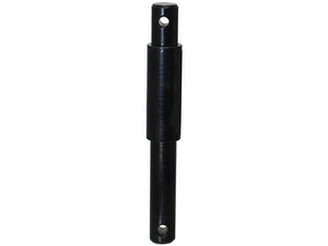 The "Lower link pin - Dual category 28 - 36 - 28mm Cat.2/3 Heavy Duty" by Sparex (Sparex Part Number: S.164538) is a robust black steel pin featuring cylindrical ends with through-holes and corrosion protection.