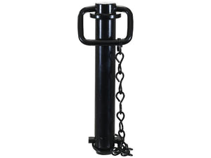 Introducing the Sparex Hitch Pin with Chain & Linch Pin (32x183mm Heavy Duty, Sparex Part Number: S.164547), a robust towing solution in black that includes Corrosion Protection and a convenient chained pin lock for added security.