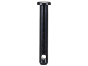 The Sparex Lower Link Pin, measuring 22x128mm (Cat. 1 Heavy Duty) with Part Number S.164574, is a black cylindrical metal pin featuring a small hole near the base. It is designed for heavy-duty mechanical or engineering use and includes corrosion protection to ensure longevity.