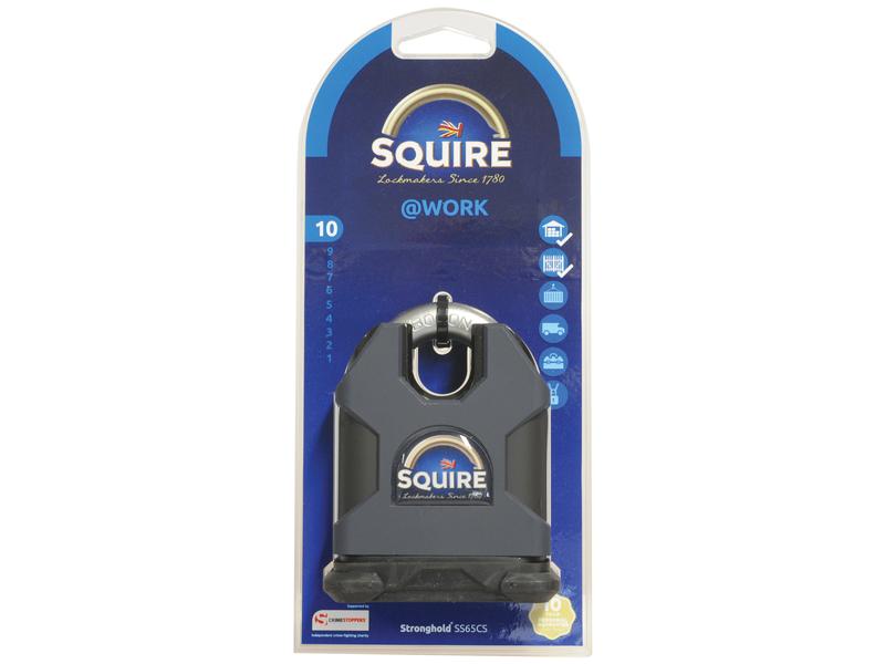 Squire Stronghold Padlock - Key Alike - Hardened Steel, Body width: 65mm (Security rating: 10) | Sparex Part Number: S.164744