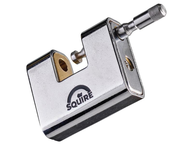 Squire Warehouse Padlock - Key Alike - Armoured Brass, Body width: 80mm (Security rating: 7) | Sparex Part Number: S.164751