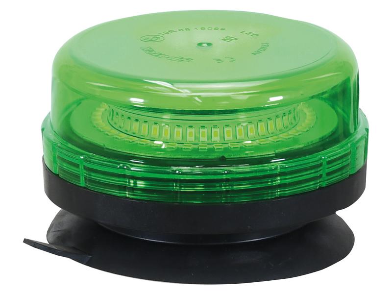 LED Rotating Beacon (Green), Interference: Class 3, Magnetic, 12/24V | Sparex Part Number: S.164766