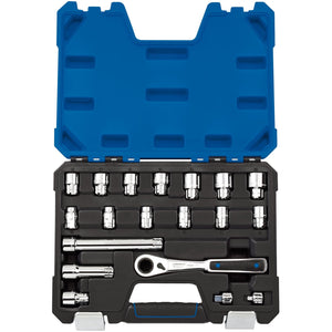 Draper Go Through' Metric Socket Set (19 Piece) - VTX20-19MM/B - Farming Parts