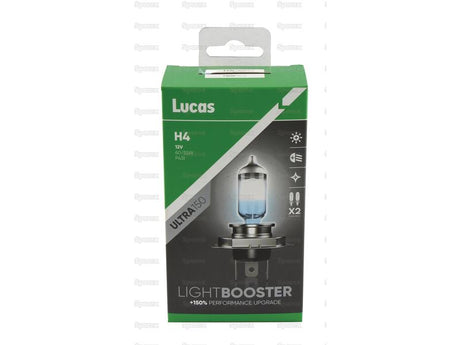 Lucas Lightbooster Ultra150 Head Light (Halogen), Twin Pack, H4, 12V, 60/55W, P43t | S.164860 - Product Image 3