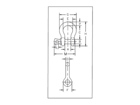 Crosby Screw Pin Anchor Shackle G209 - SWL: 1/3T, Size: 3/16'' (5 pcs.) | S.164941 - Product Image 2