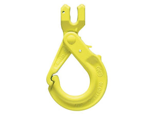 A Clevis Safety Hook - GBK-8-10 from Sparex (Sparex Part Number: S.165036), compatible with Chain Ø 8 mm, is used for securing and lifting heavy loads.