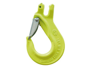 A Clevis Sling Hook - EGKN-8-10 with a silver latch, suitable for Chain Ø 8mm, from Sparex (Part Number: S.165043), designed for lifting and rigging tasks.