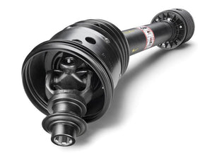 Image of the Bondioli & Pavesi PTO Shaft - Wide Angle, 1210mm in length with visible universal joints and protective housing, Sparex Part Number: S.165138.