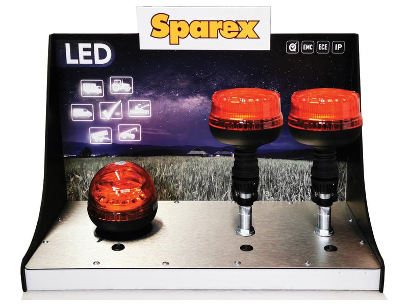 LED Beacon Display with switches & Aluminium Base | Sparex Part Number: S.165304