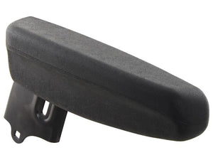 The RH Armrest by Sparex (Part Number: S.165380) is a black, padded armrest designed to be attached to furniture or vehicle interiors, and is compatible with various fittings available at Sears.