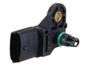 Close-up of the Sparex Temperature Sensor (S.165420), featuring a black body with an attached clip and a green sealing ring, designed for monitoring vehicle functions. This high-quality component from Sparex, listed under tariff code 8708991055, ensures optimal performance.