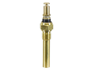 A temperature sensor with a brass body, threaded section, and black rubber or plastic seal, identifiable by its specific thread size, is listed under the Sparex catalog as Part Number S.165426 for easy reference.