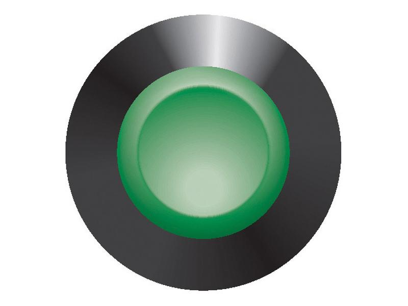 A top-down view of the Neutral Switch by Sparex (Part Number: S.165441), featuring a green button with a metallic border, similar to those listed under Tariff Code 8536501990.