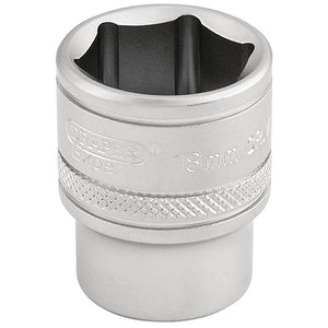 Draper 6 Point Metric Socket, 3/8" Sq. Dr., 18mm - D-MM/MS - Farming Parts