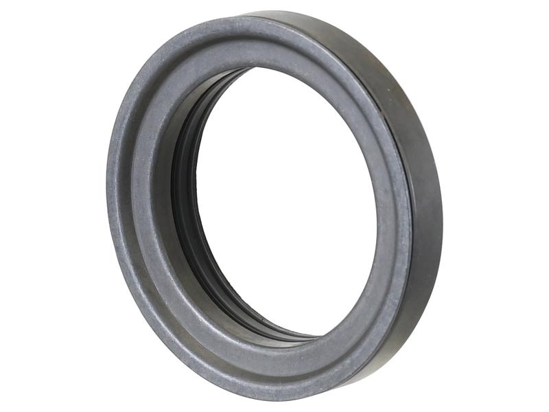 A Sparex Wheel Hub Seal (S.165645) in gray rubber and metal, featuring an inner Ø, isolated on a white background.